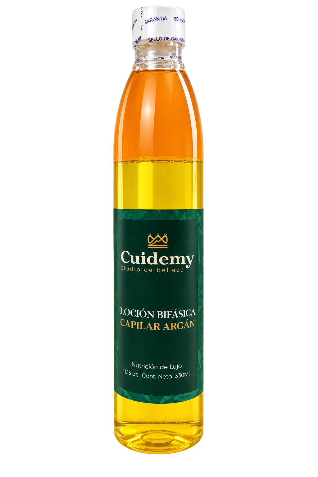 Botella Cuidemy de Loción Bifásica Capilar de Argán de 330 ml