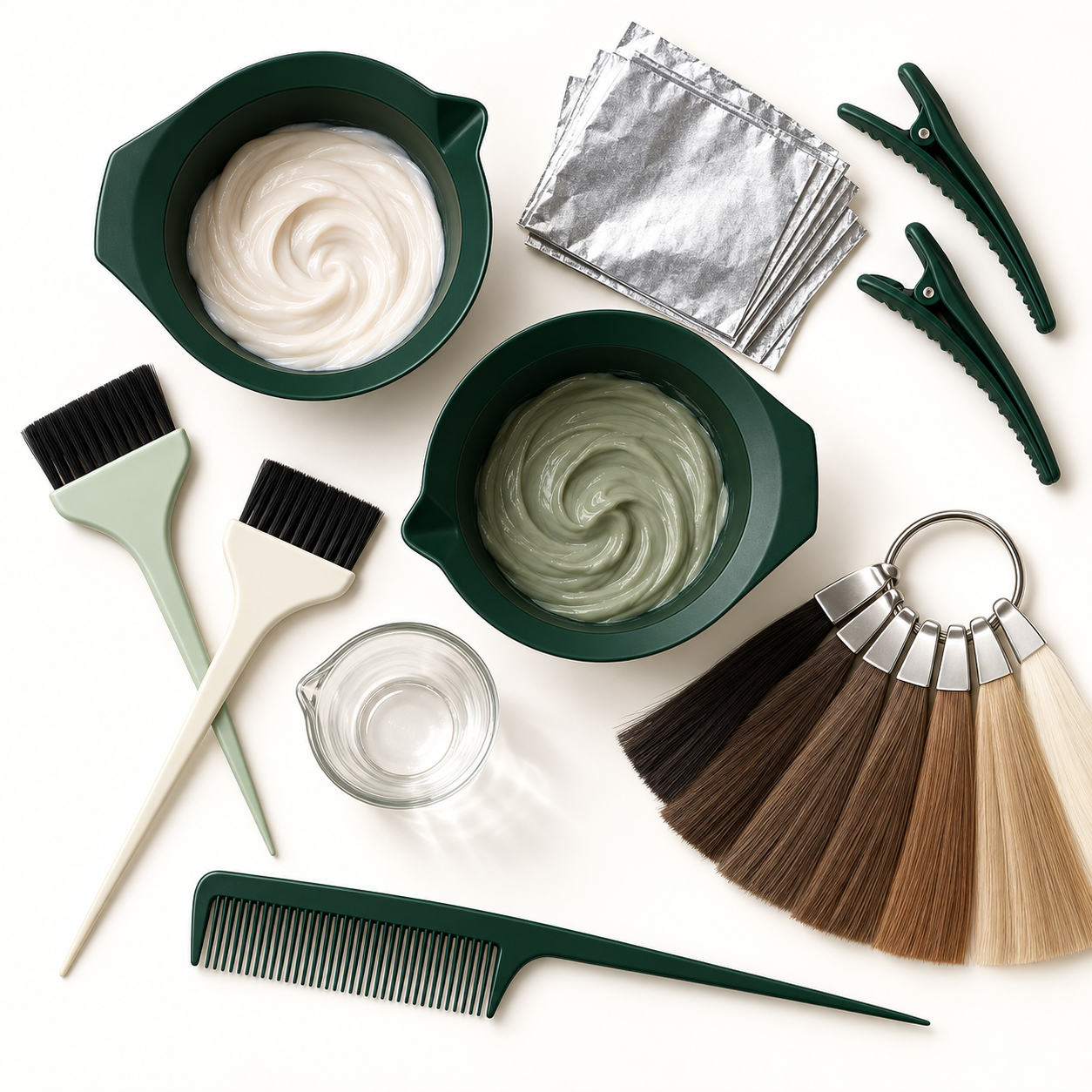 Herramientas profesionales de colorimetría en verde Cuidemy