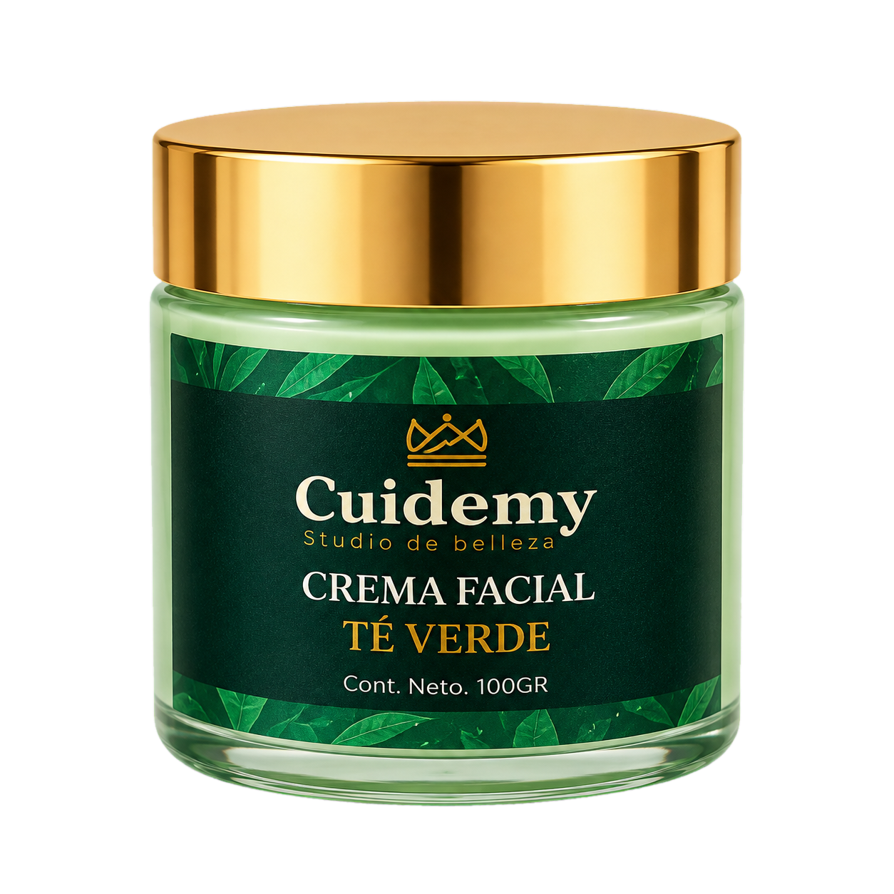 Tarro Cuidemy de Crema Facial Té Verde
