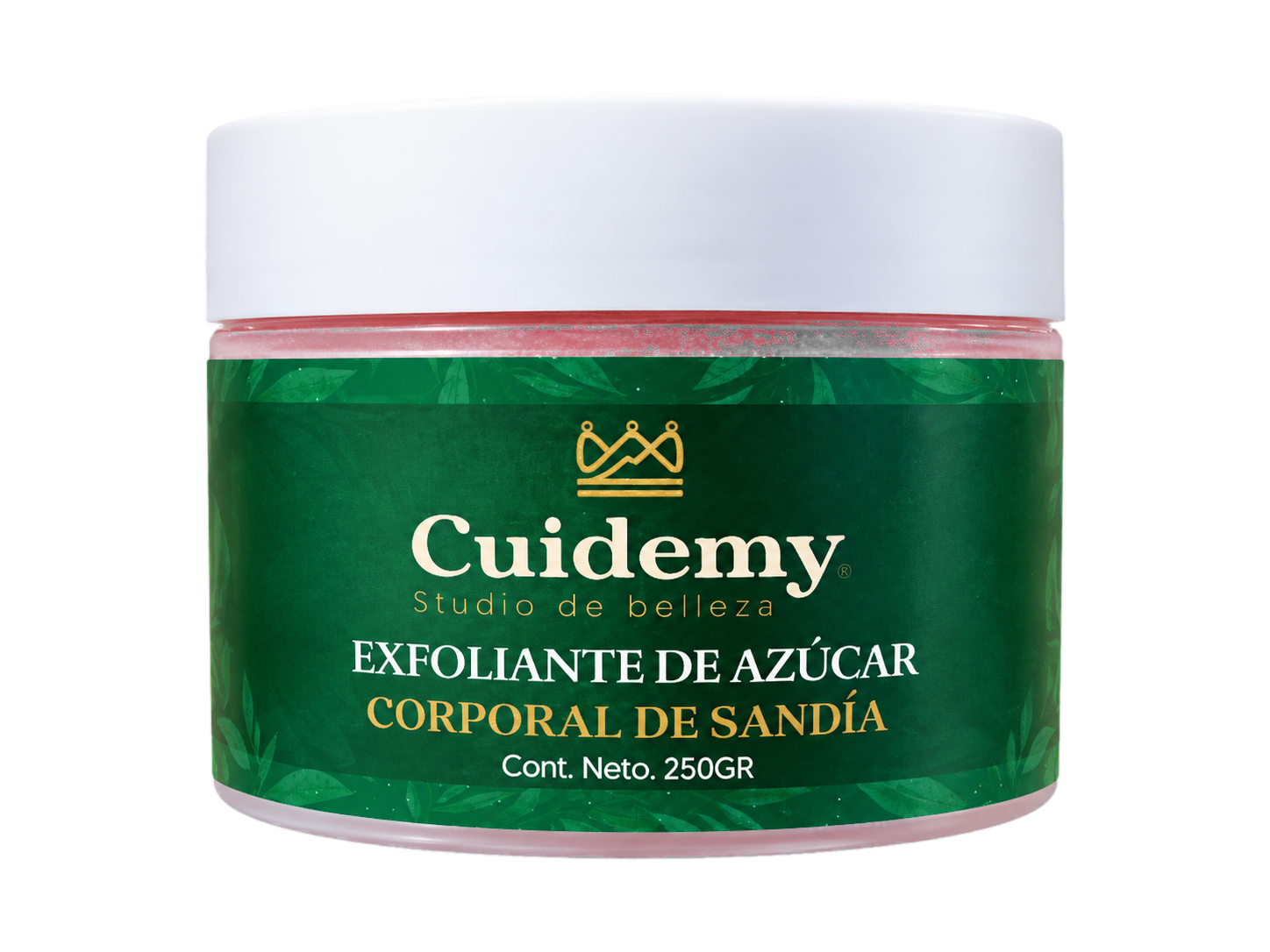 Colección Cuidemy de exfoliantes corporales de azúcar, incluida sandía