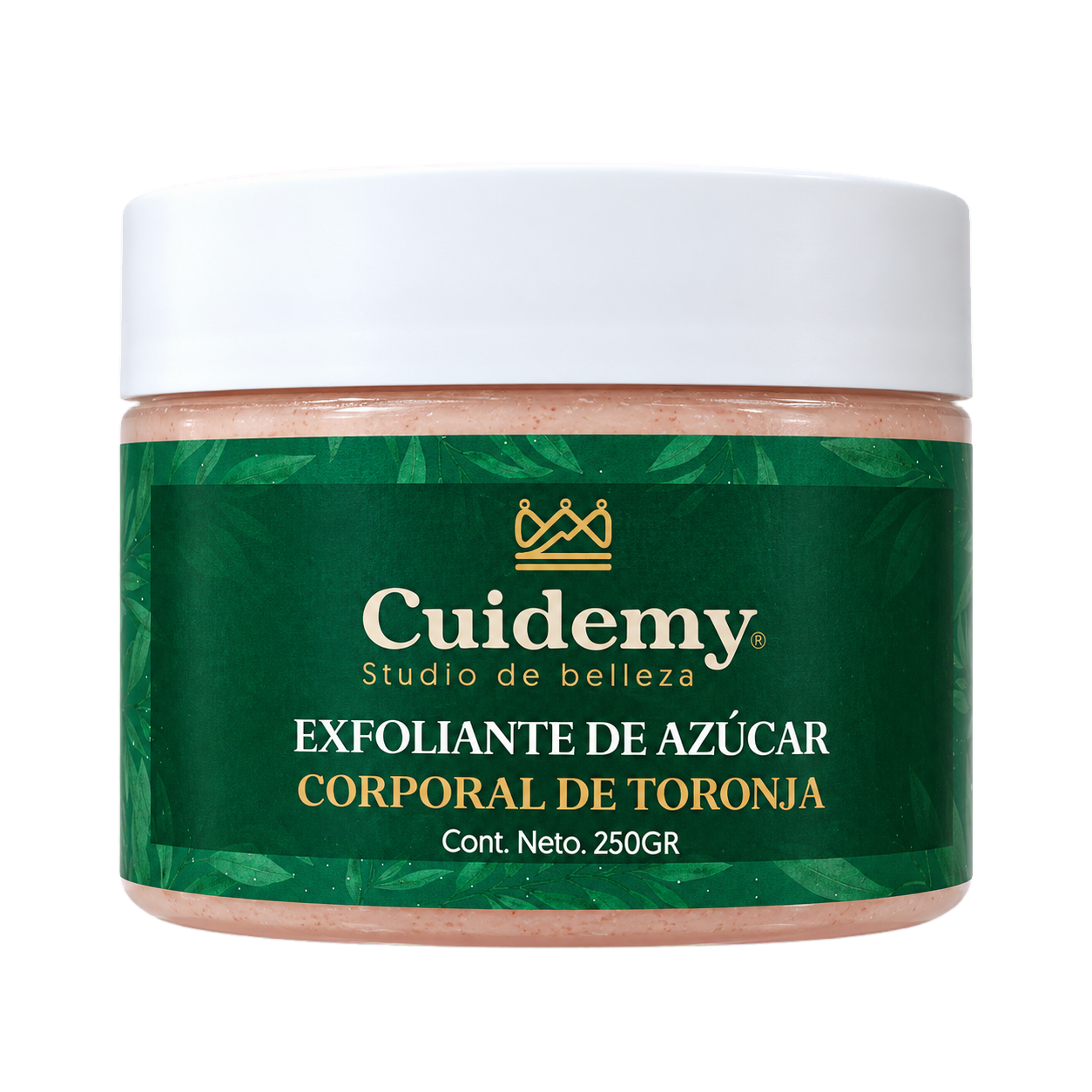 Colección Cuidemy de exfoliantes corporales de azúcar, incluida toronja