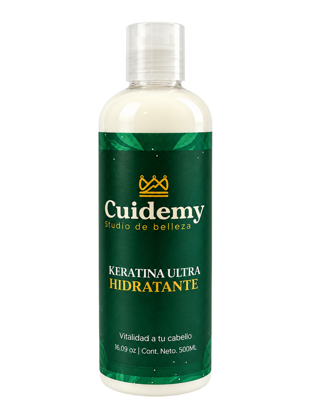 Botella Cuidemy de Keratina Ultra Hidratante de 500 ml