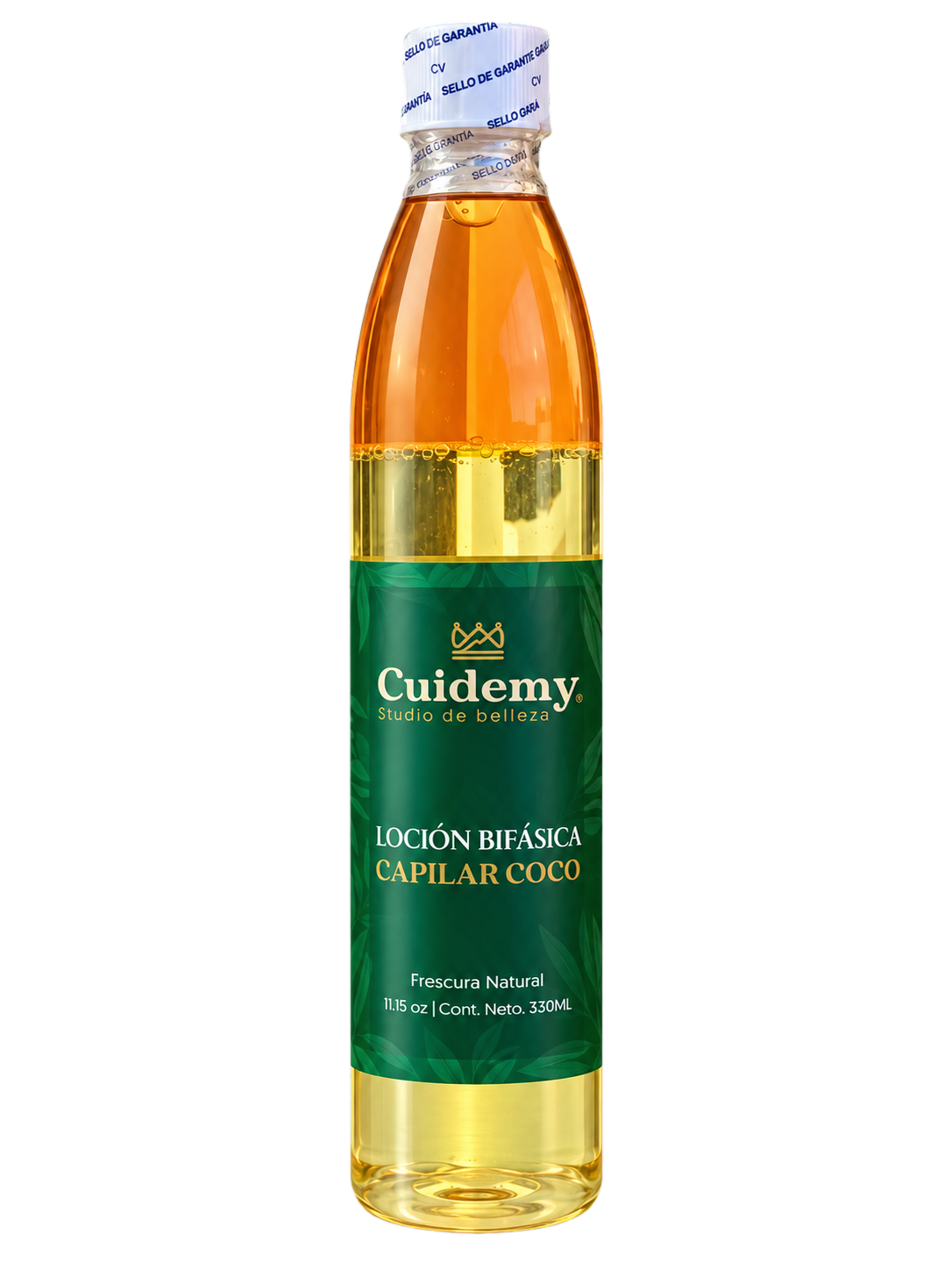 Botella Cuidemy de Loción Bifásica Capilar de Coco de 330 ml