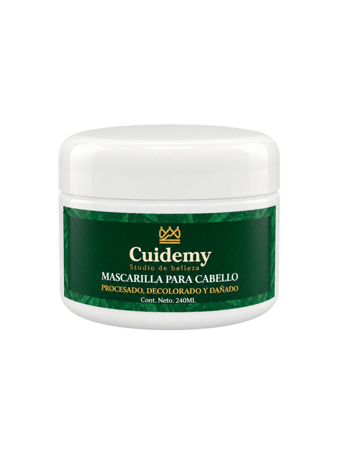 Tarro Cuidemy de Mascarilla para Cabello Procesado, Decolorado y Dañado