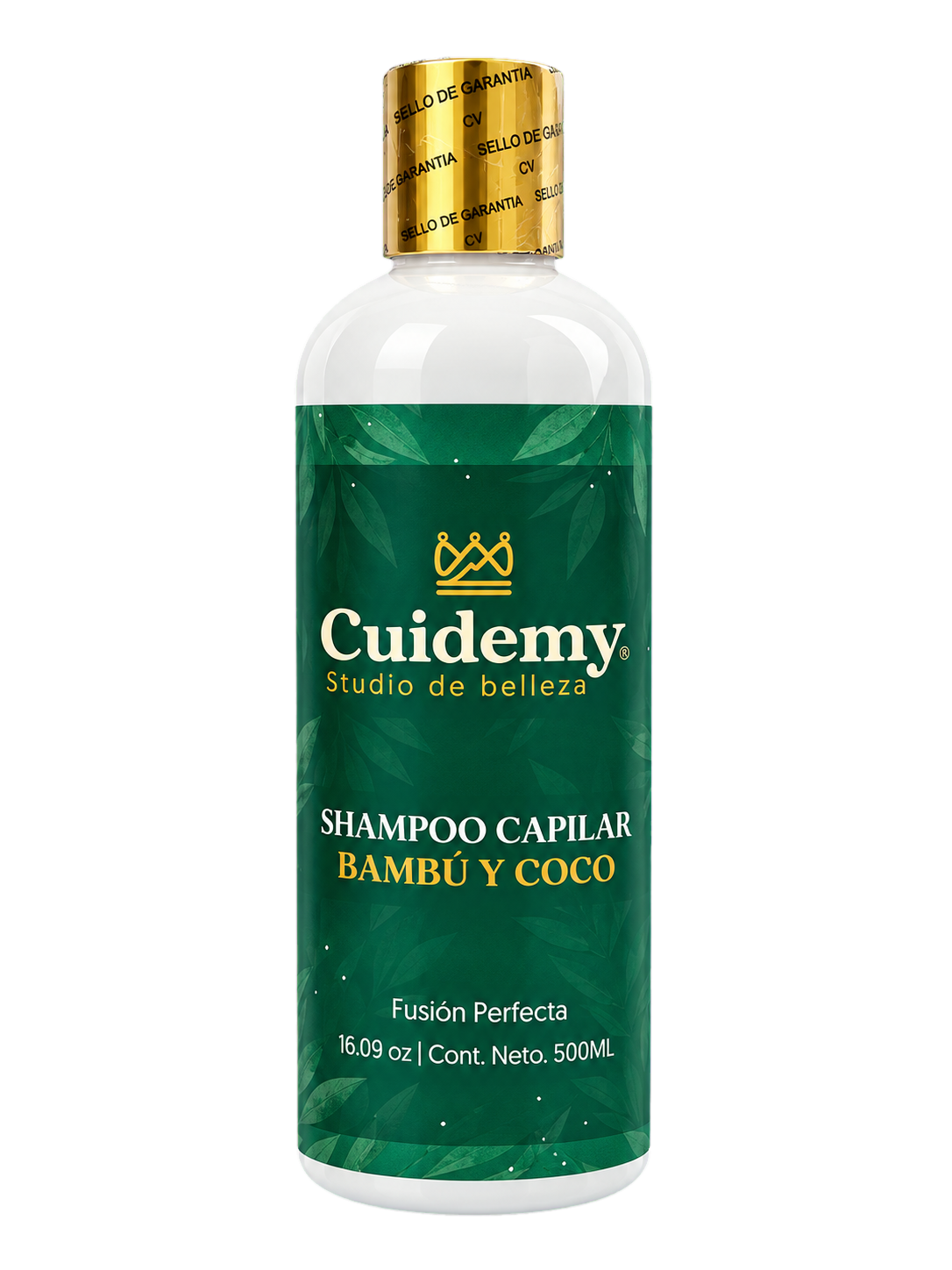 Botella Cuidemy de Shampoo Bambú y Coco de 500 ml