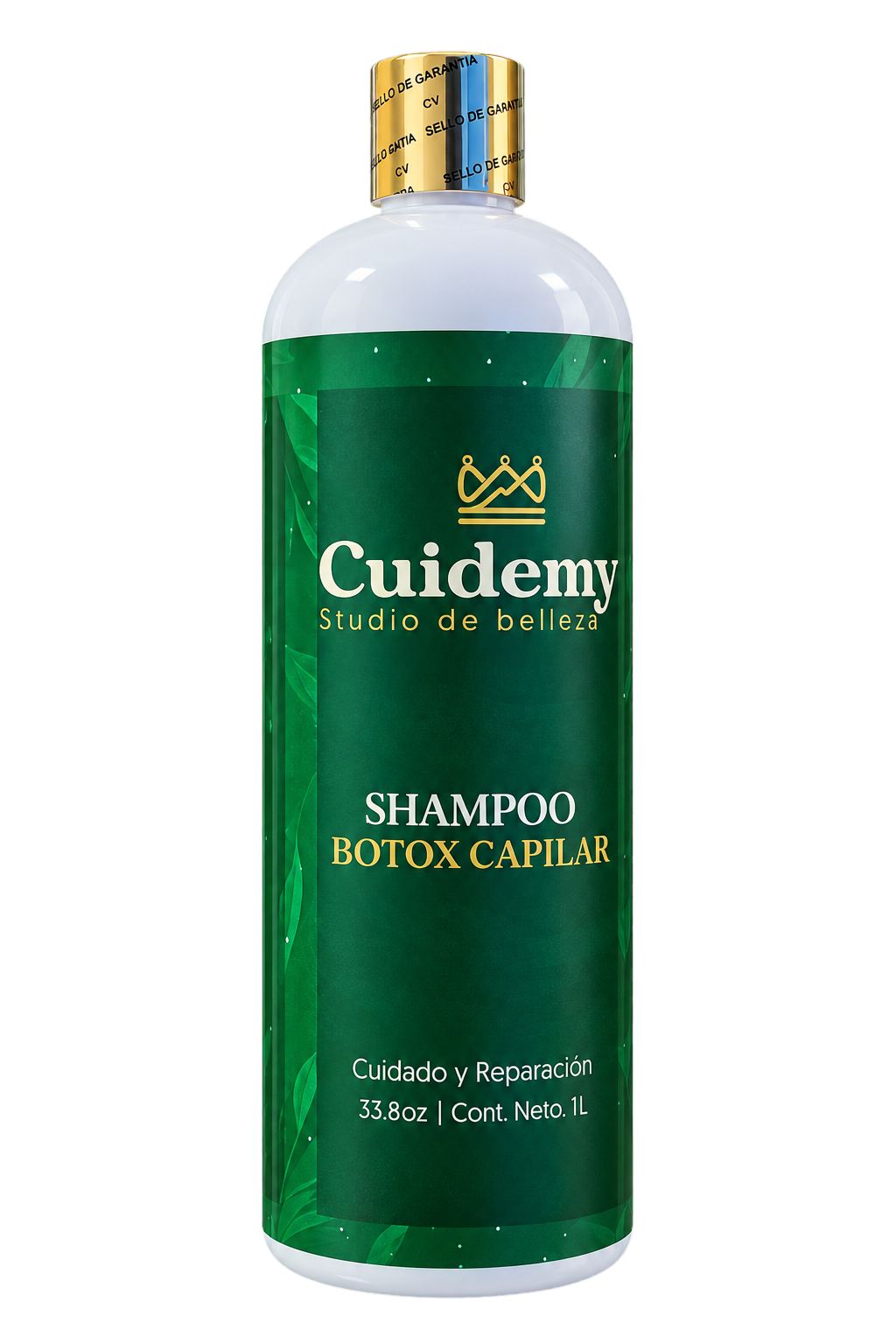 Colección capilar Cuidemy con Shampoo Botox Capilar al centro