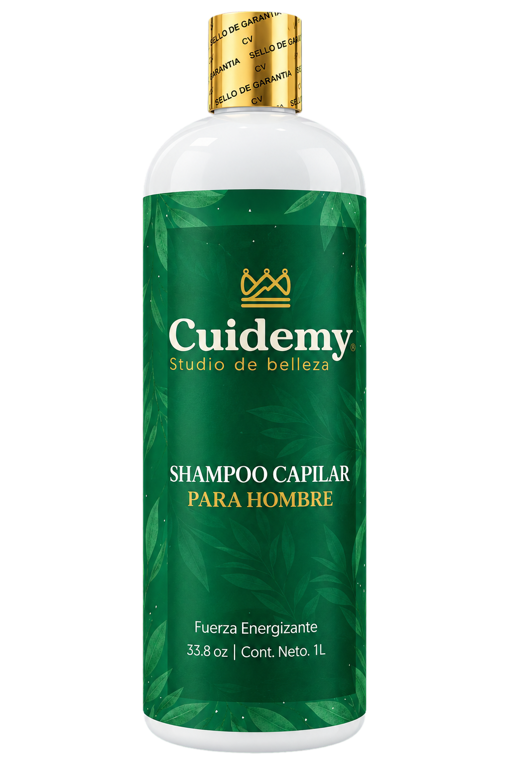Botella Cuidemy de Shampoo Capilar para Hombre de 1 litro